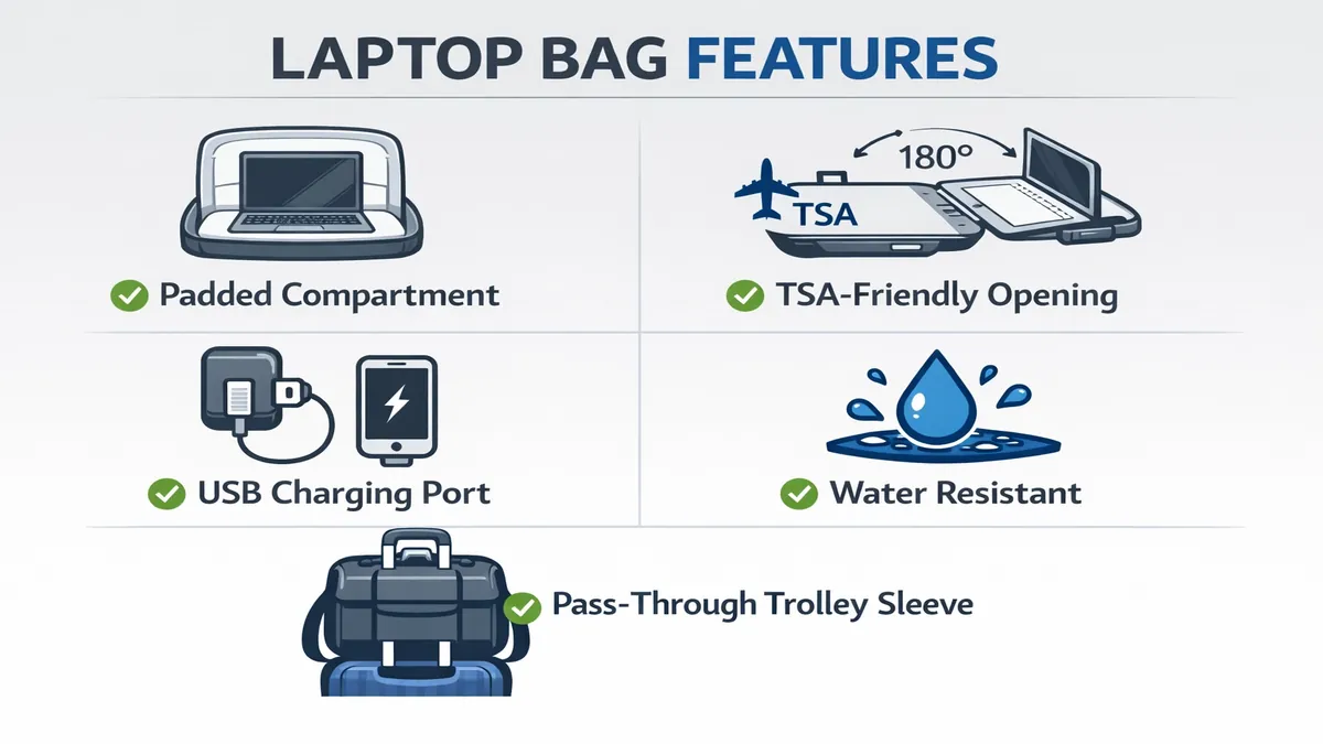 Key laptop bag features to look for