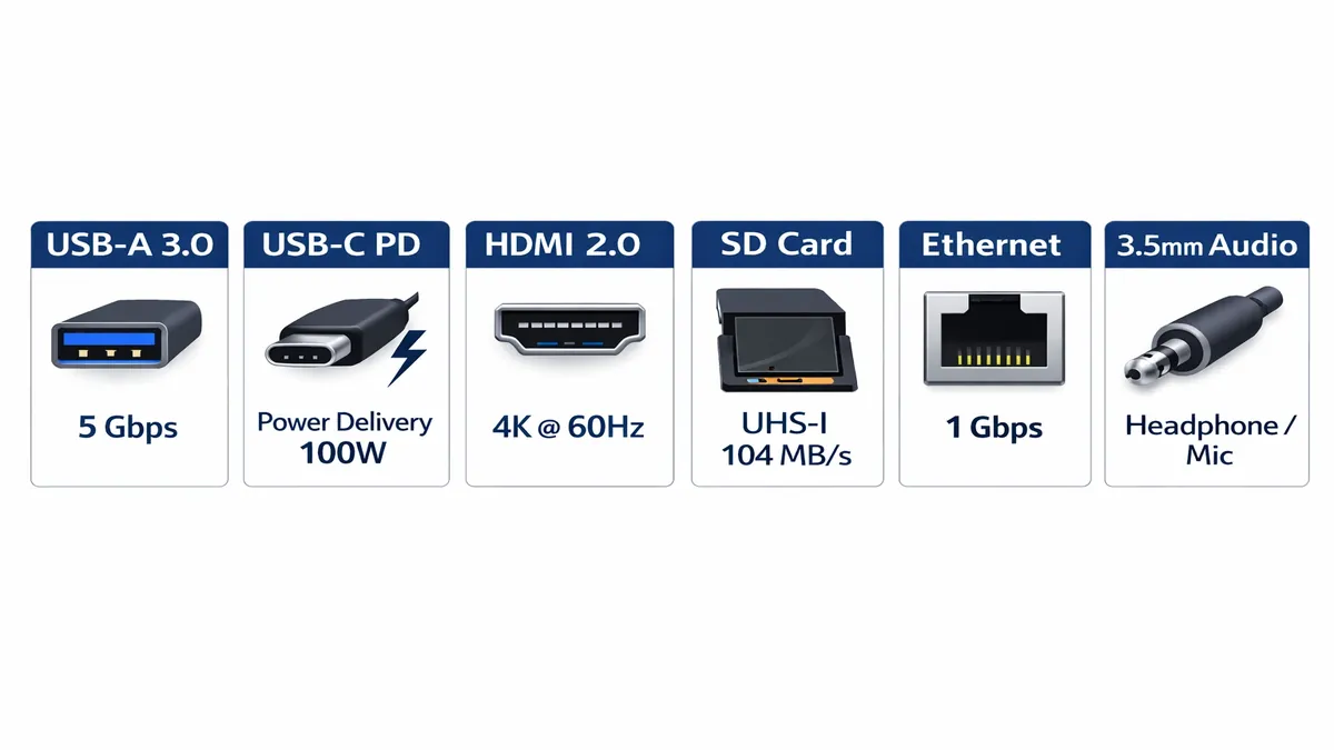 USB-C hub ports explained