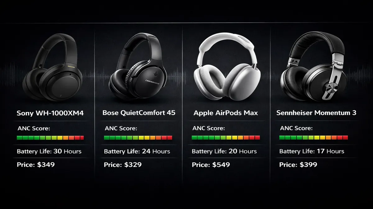 Best ANC headphones comparison