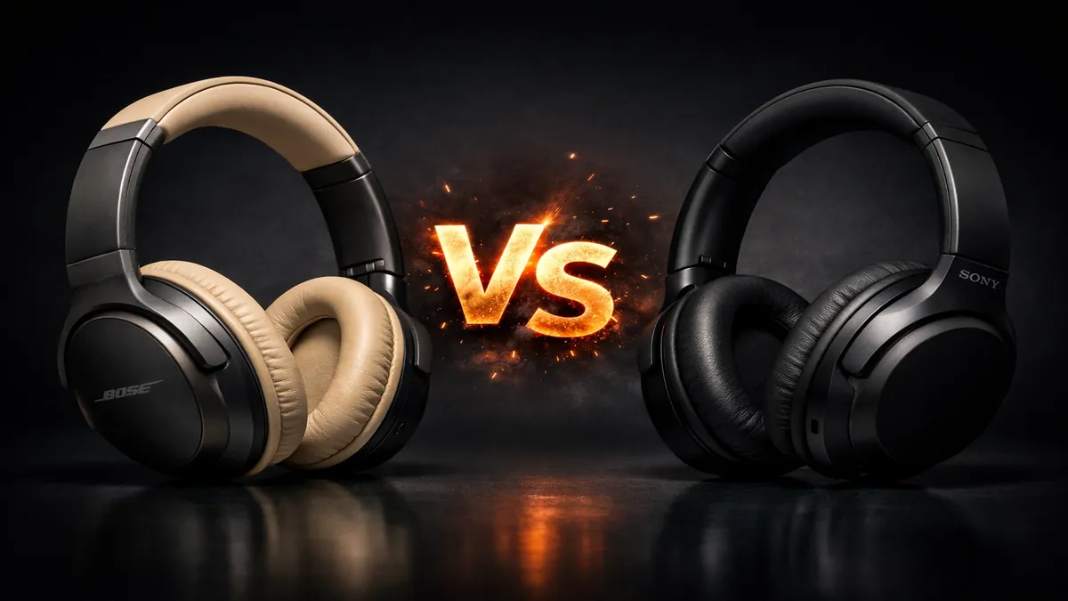 Bose QC45 vs Sony WH-1000XM6 — ANC headphone battle 2026