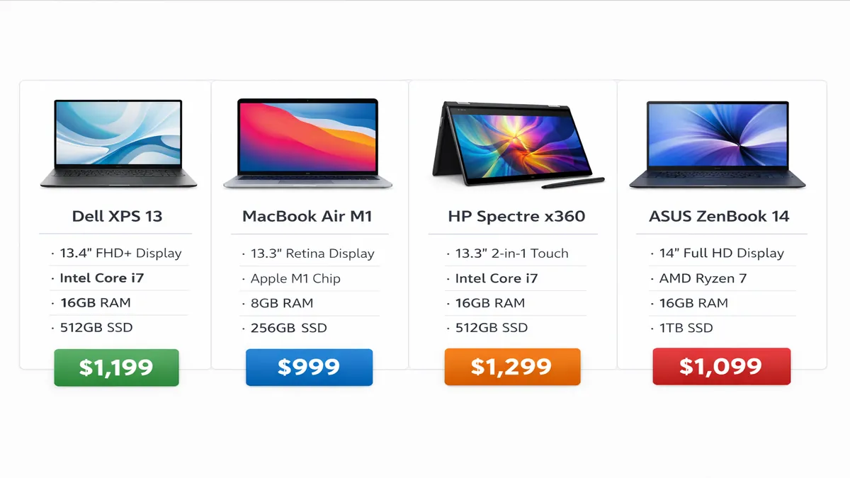Best budget laptops 2026 comparison