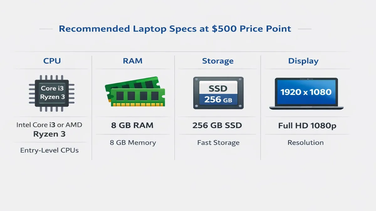 What specs to expect from a $500 laptop