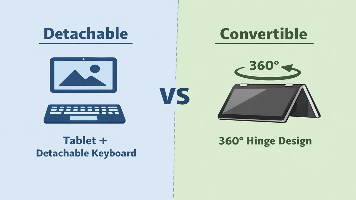 Detachable vs convertible 2-in-1 laptops explained
