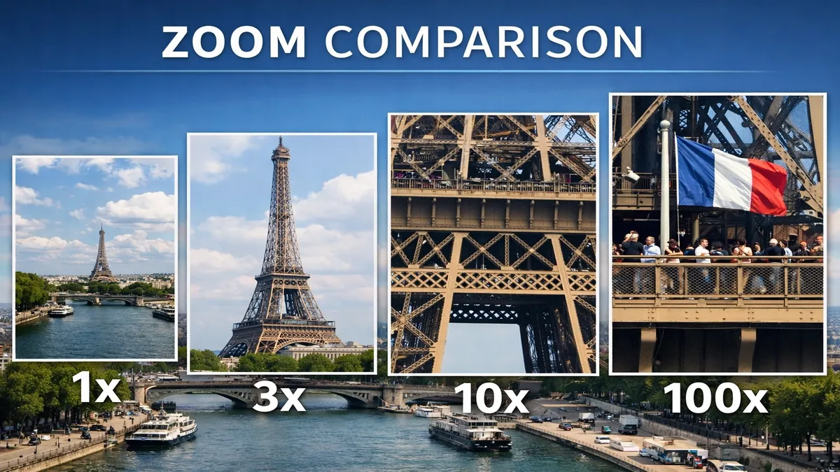 Samsung Galaxy S25 Ultra zoom comparison