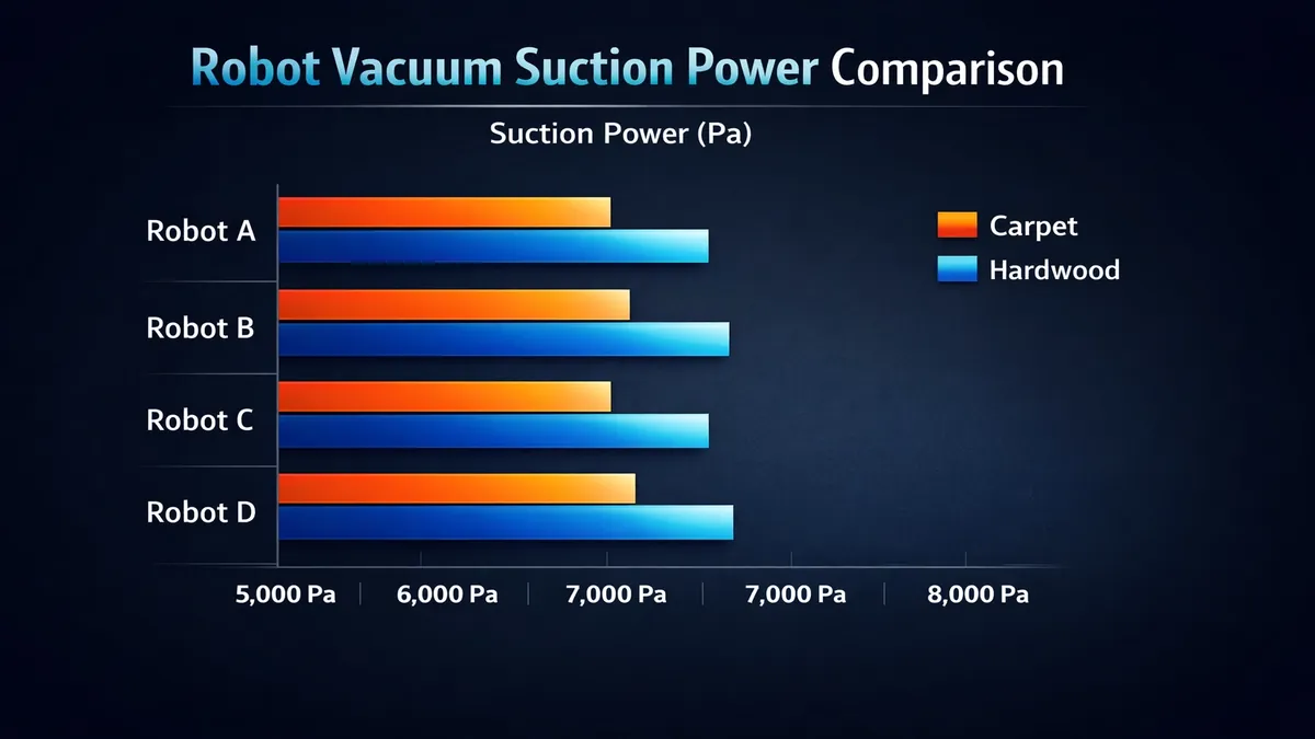 Robot vacuum suction power comparison