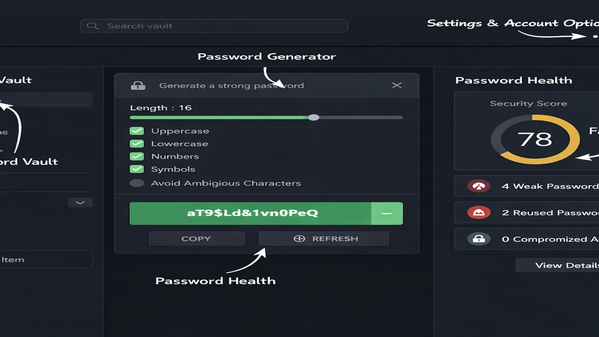NordPass password vault interface